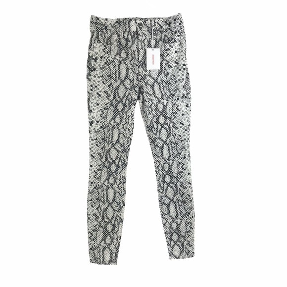 Good American Good Legs Snake Print Jeans 8/29 Animal Pants, Skinny, Hig… - Picture 1 of 12